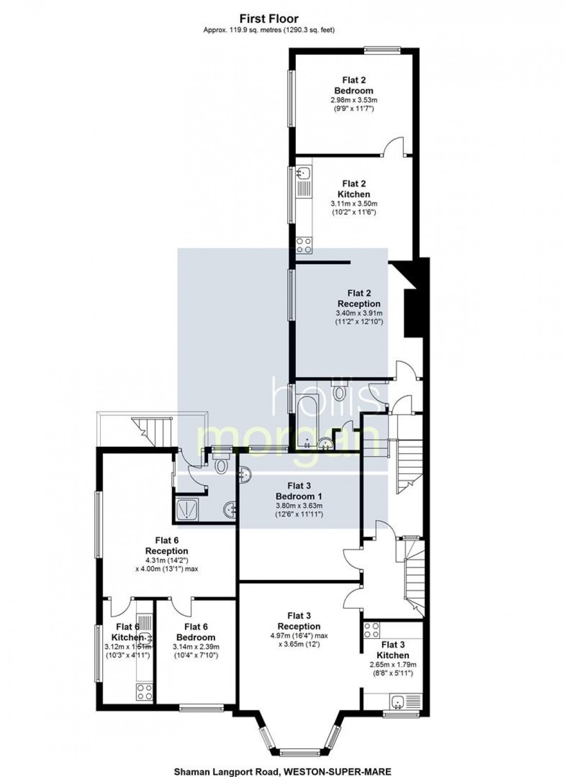 Floorplan for Langport Road, Weston-Super-Mare