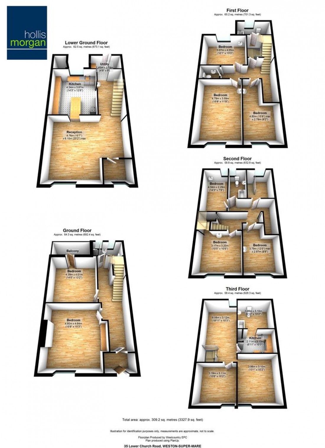 Floorplan for 35 Lower Church Road, Weston-Super-Mare