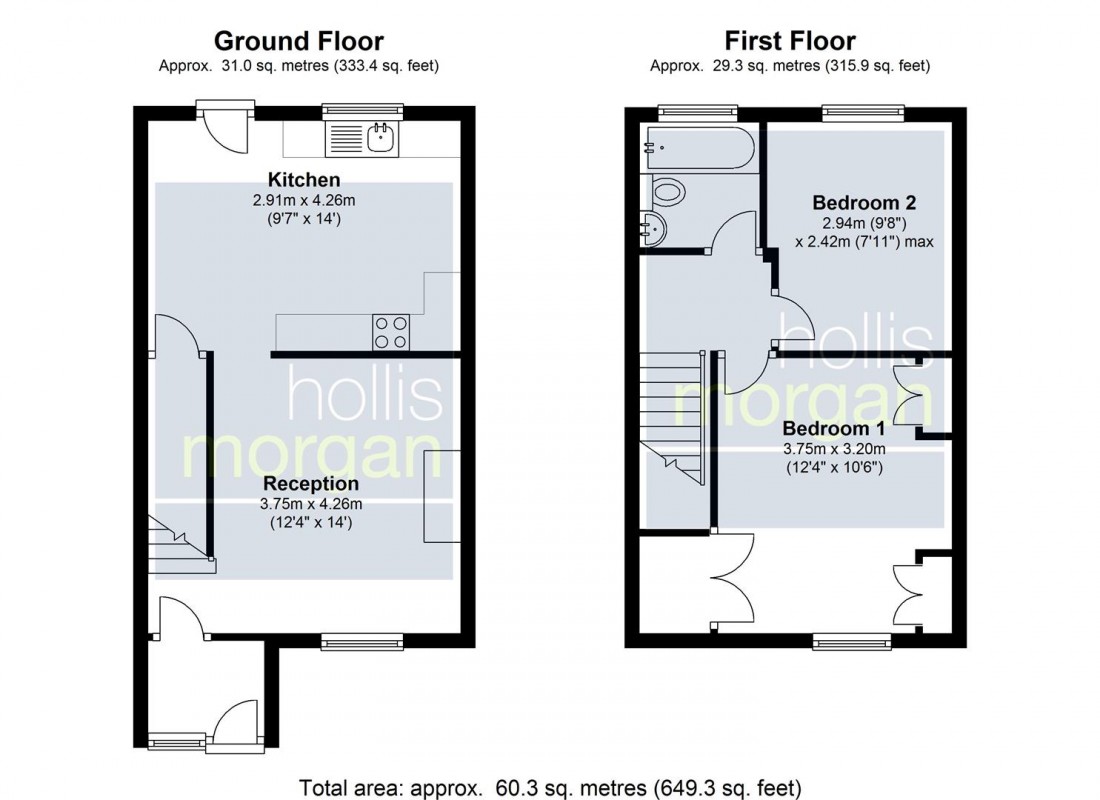 Floorplan for Bryants Hill, St. George, Bristol