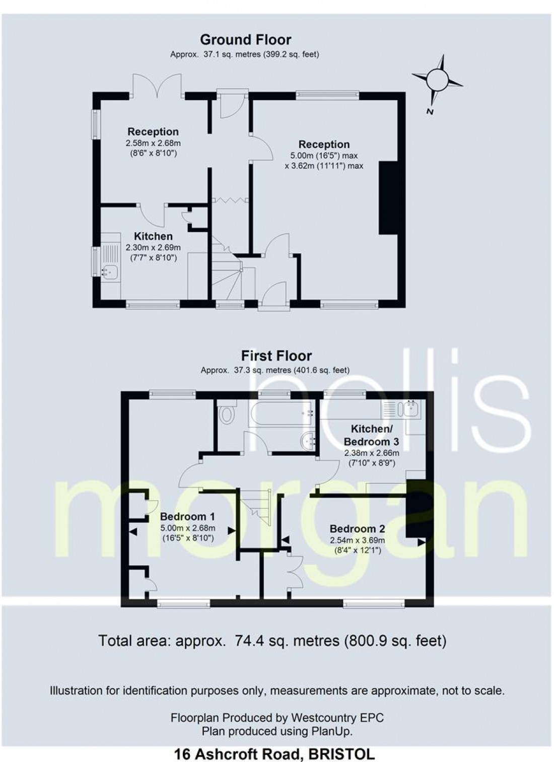 Floorplan for *** REDUCED PRICE *** 16 Ashcroft Road, Sea Mills, Bristol