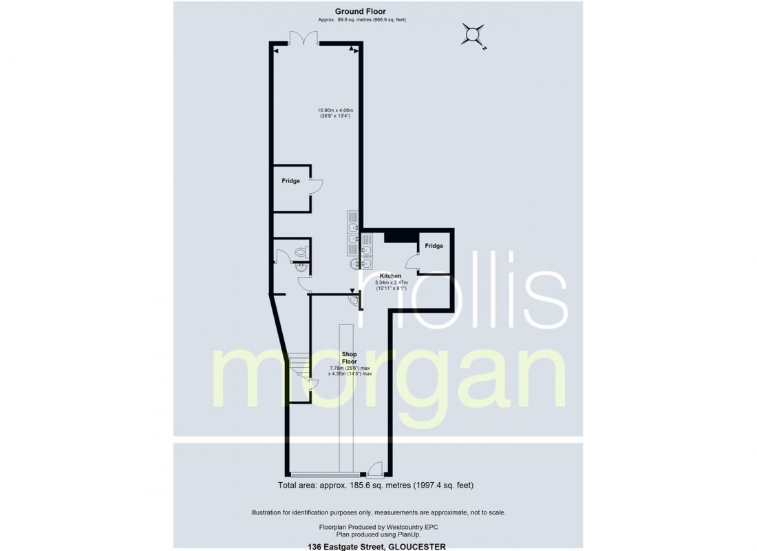 Floorplan for 136 Eastgate Street, Gloucester City Centre