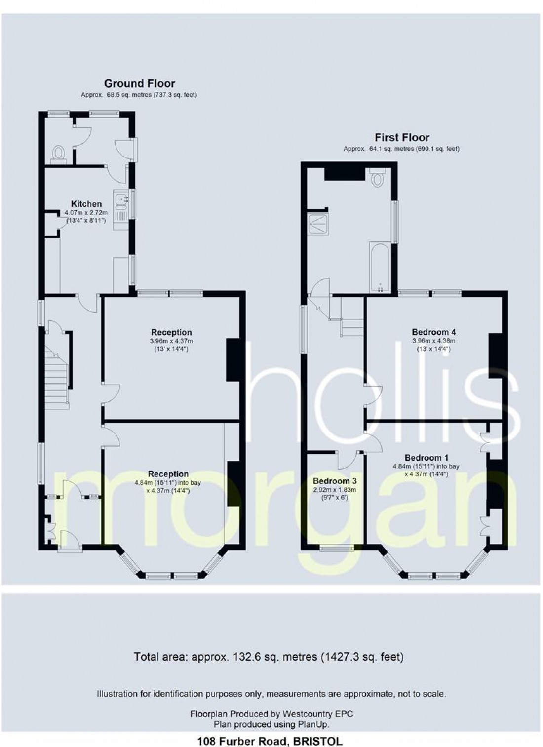 Floorplan for Furber Road, St George, Bristol