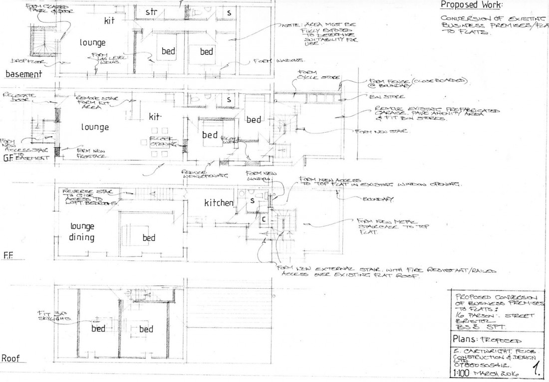 Floorplan for 16 Parson Street, Bristol