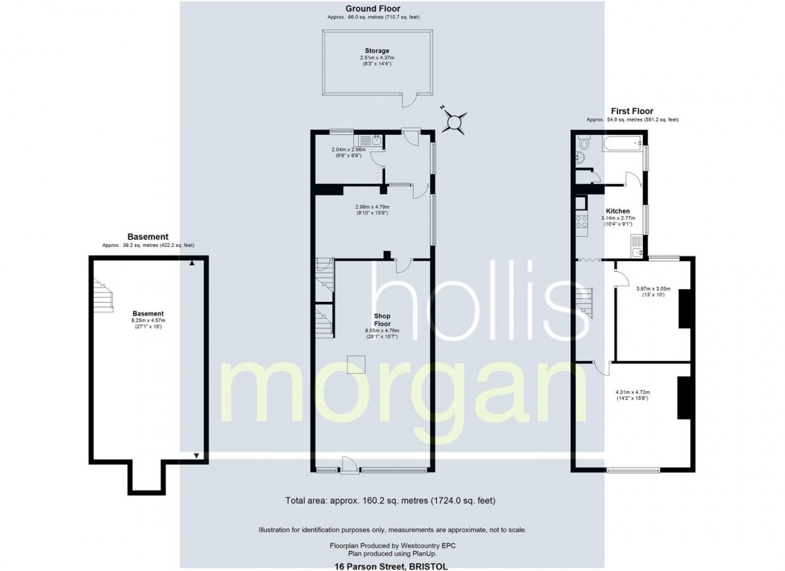 Floorplan for 16 Parson Street, Bristol