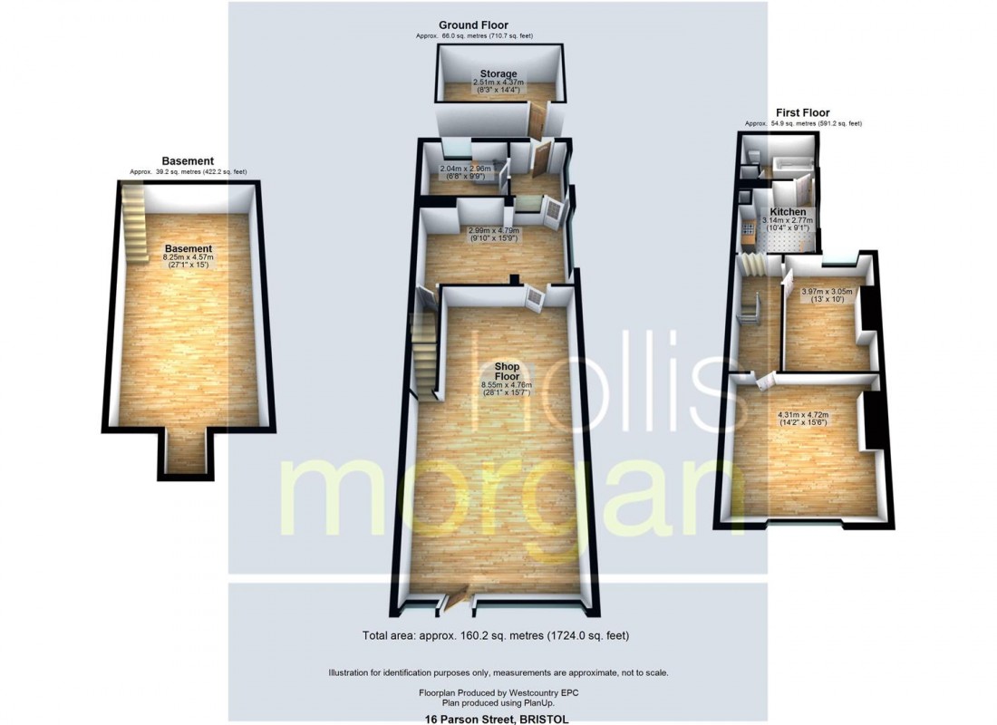 Floorplan for 16 Parson Street, Bristol