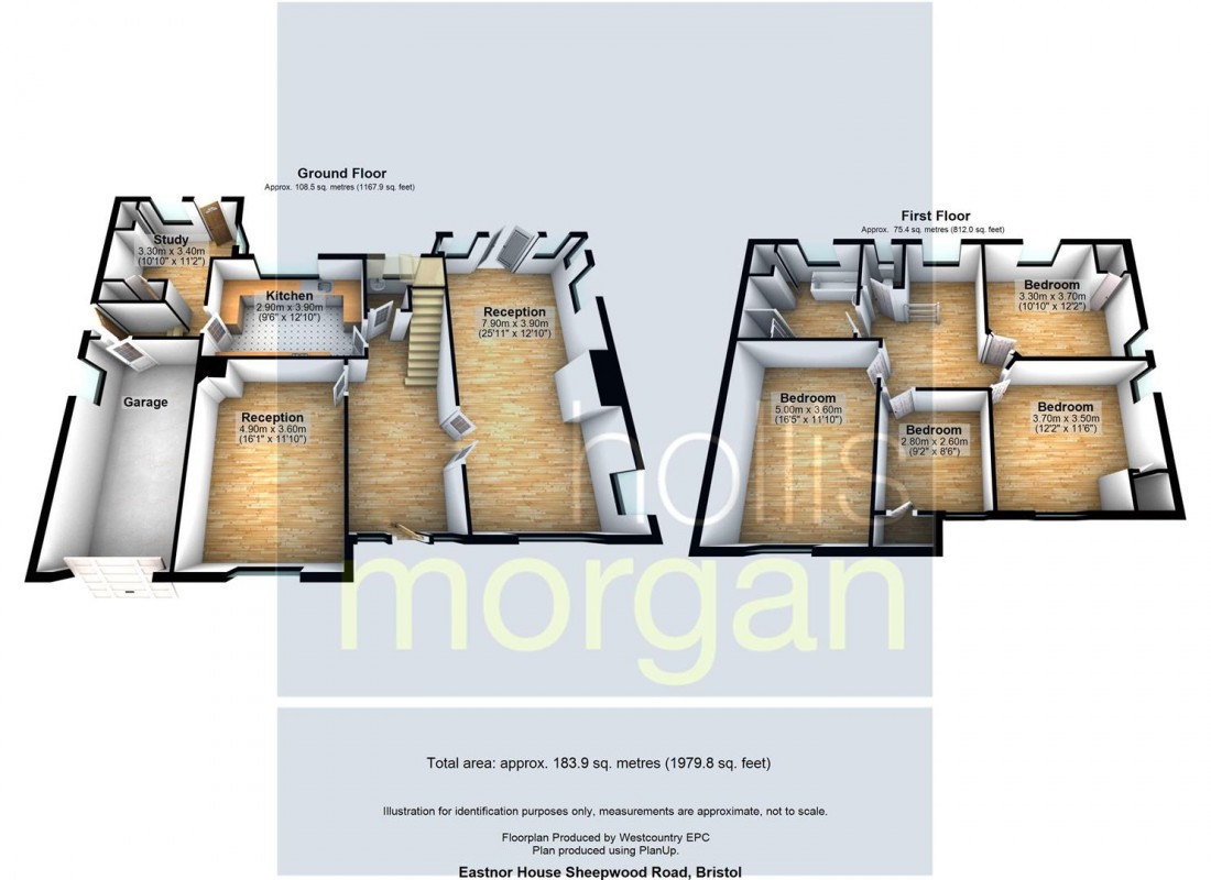 Floorplan for Eastnor House, Sheepwood Road, Brentry