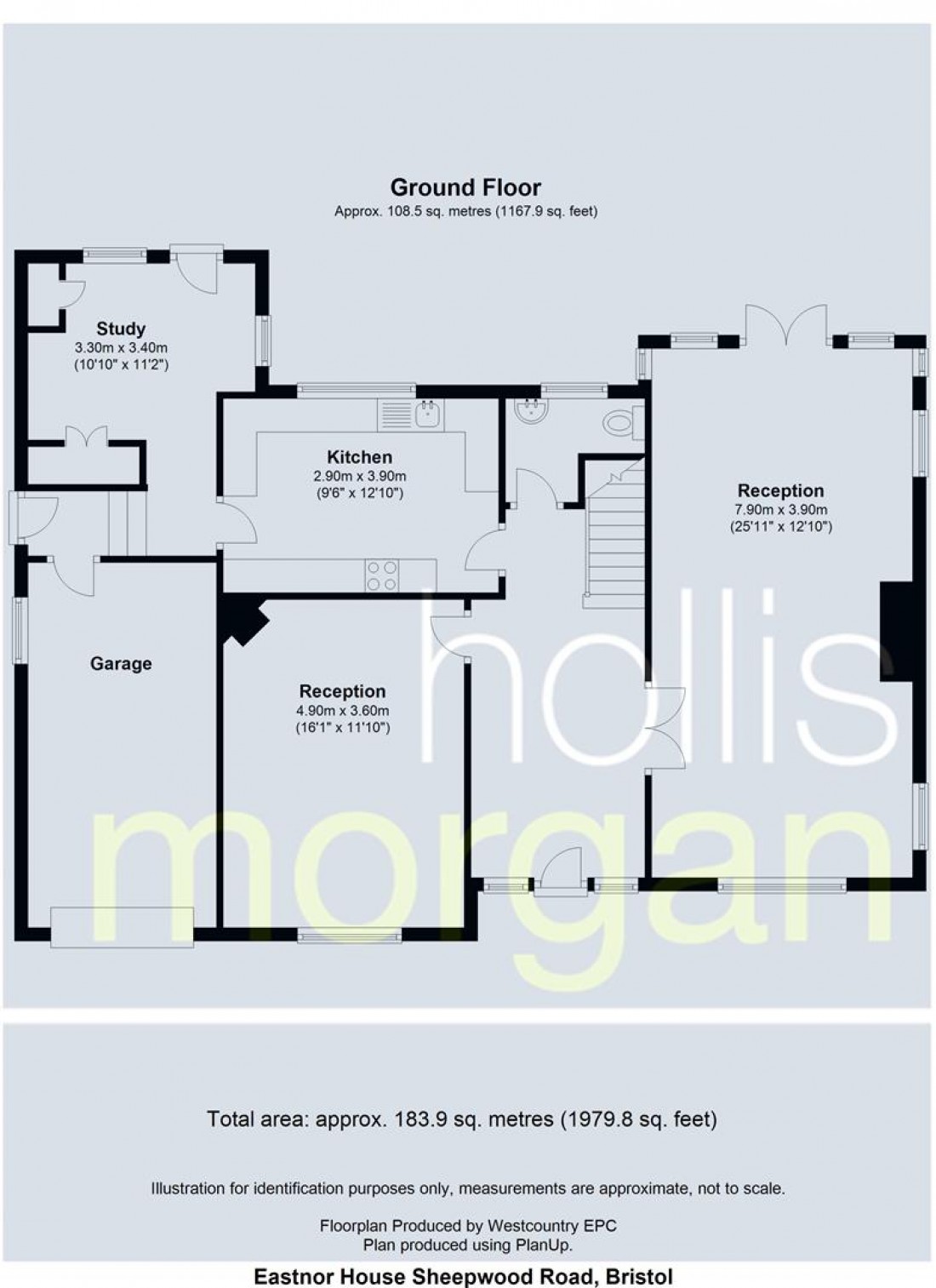 Floorplan for Eastnor House, Sheepwood Road, Brentry