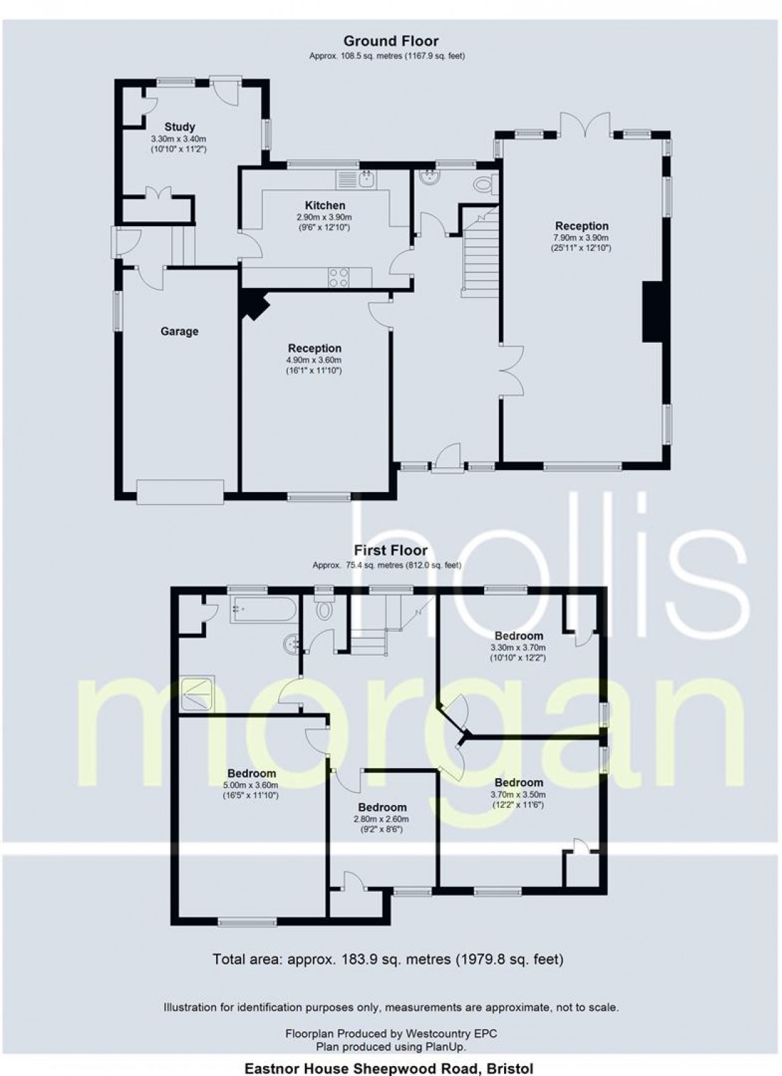 Floorplan for Eastnor House, Sheepwood Road, Brentry