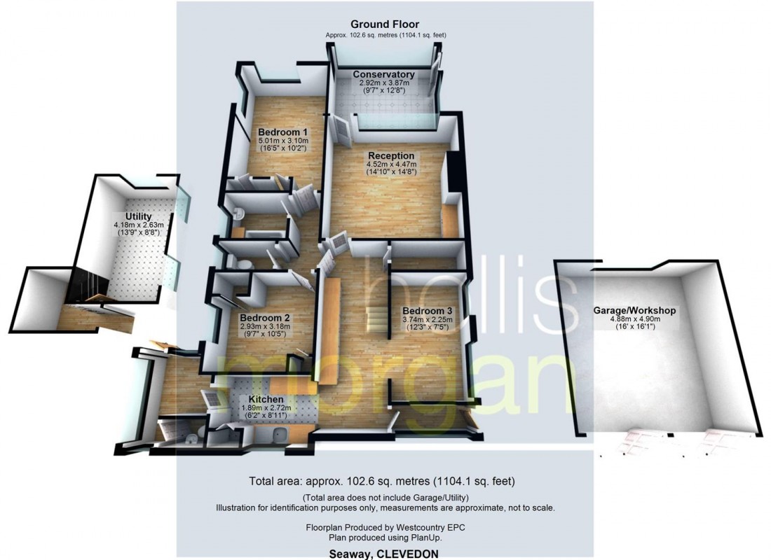 Floorplan for Walton Down, Clevedon