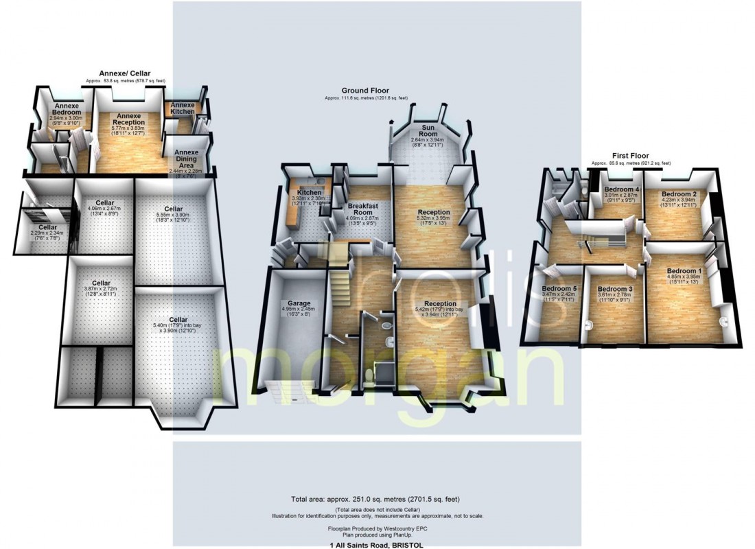 Floorplan for All Saints Road, Clifton, Bristol