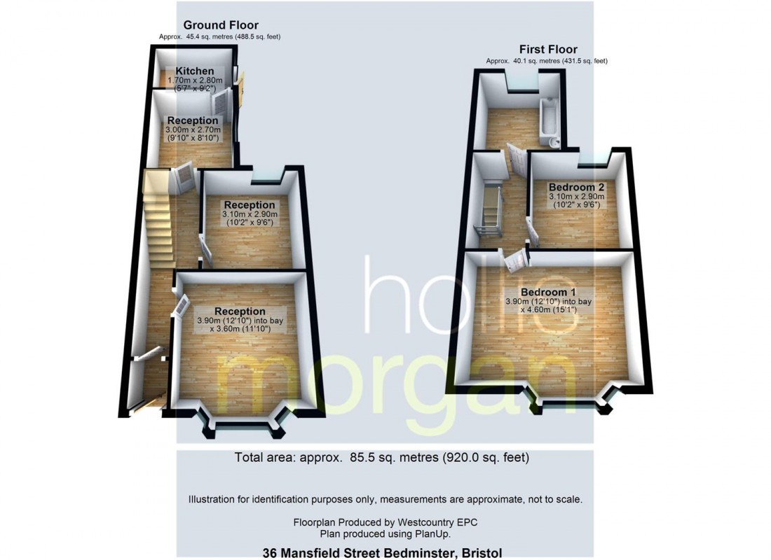 Floorplan for Mansfield Street, Bedminster, Bristol