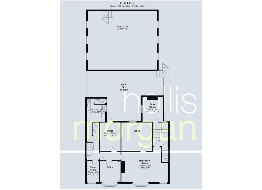 Floorplan for 4492 Sq Ft / £49k pa, High Street, Street