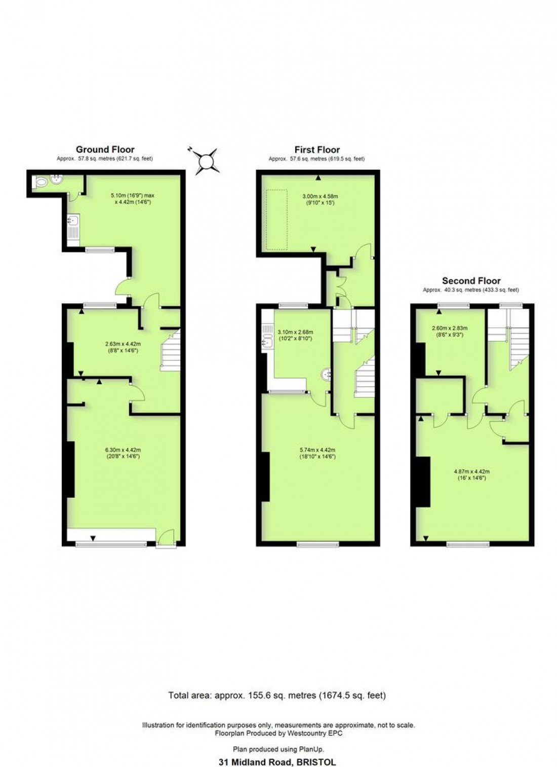 Floorplan for 31 Midland Road, St Phillips