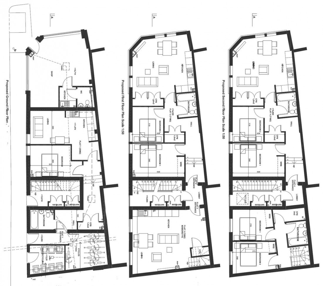 Floorplan for DEVELOPMENT OPPORTUNITY - 4 FLATS - GDV £715k +