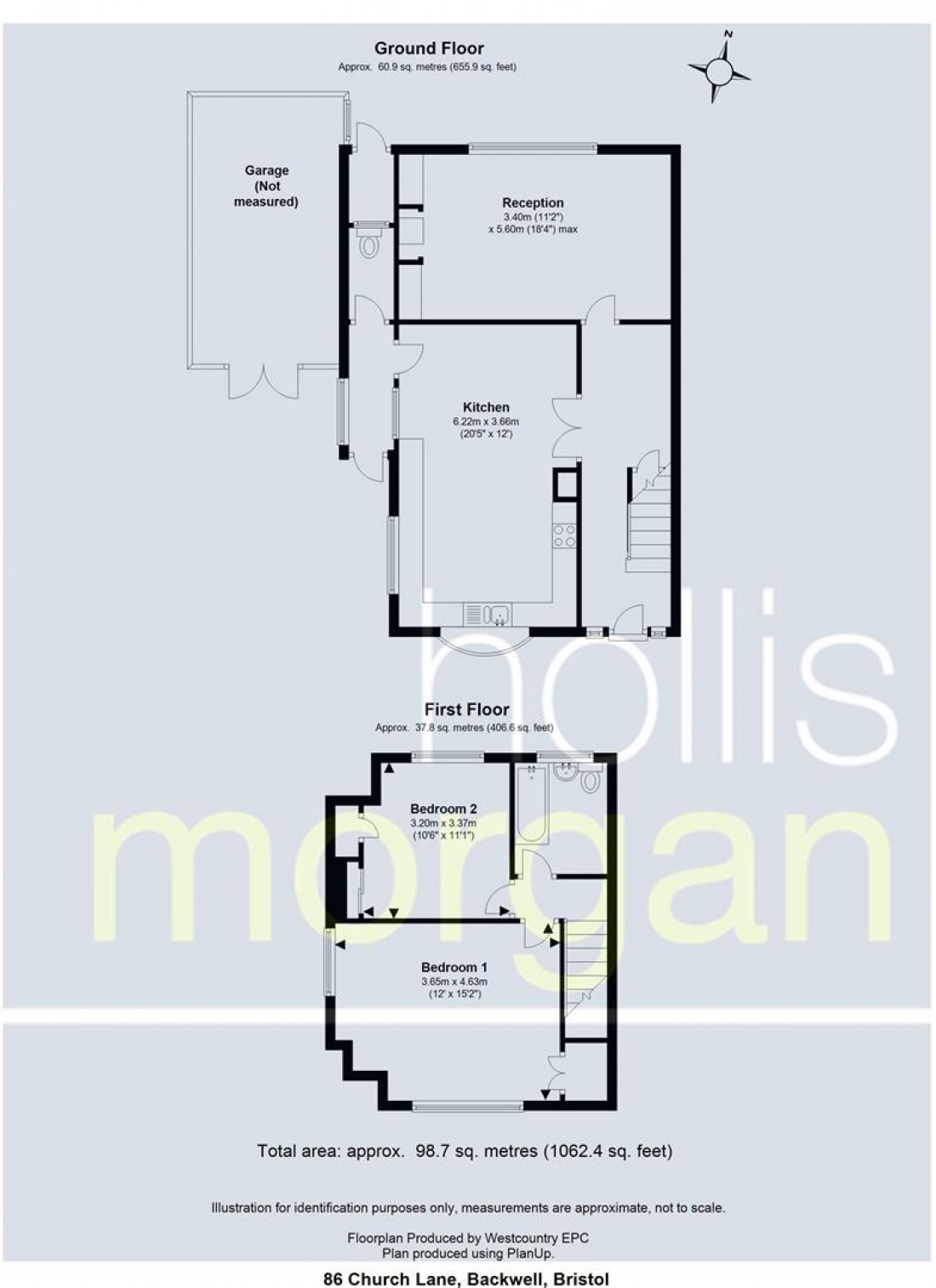Floorplan for HOUSE FOR UPDATING - Church Lane, Backwell,
