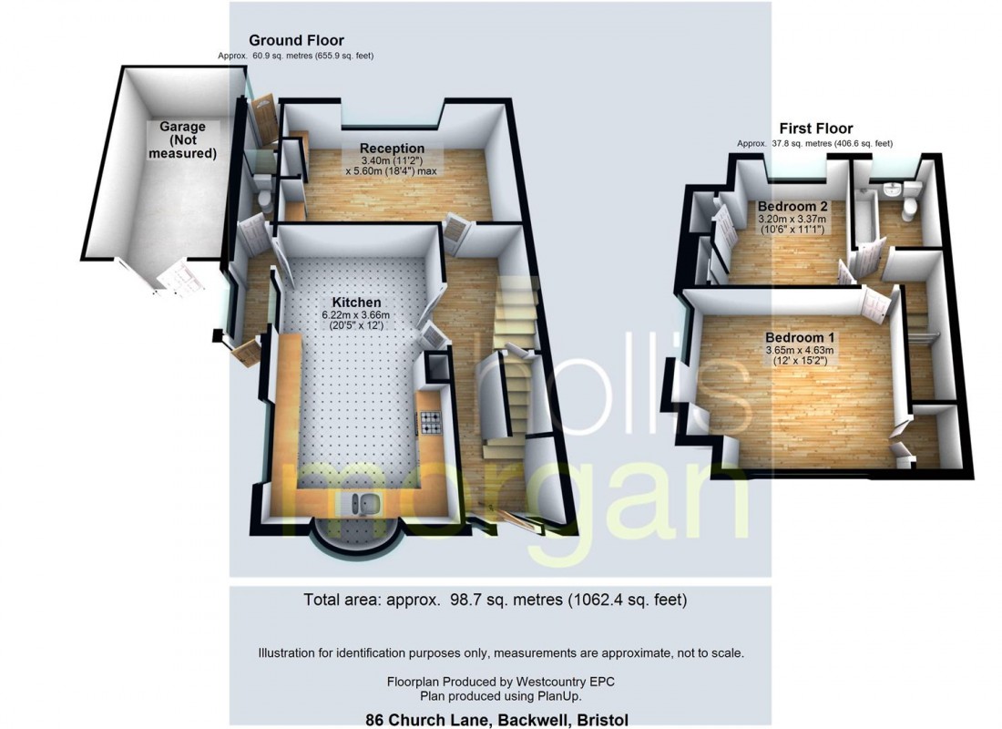 Floorplan for HOUSE FOR UPDATING - Church Lane, Backwell,