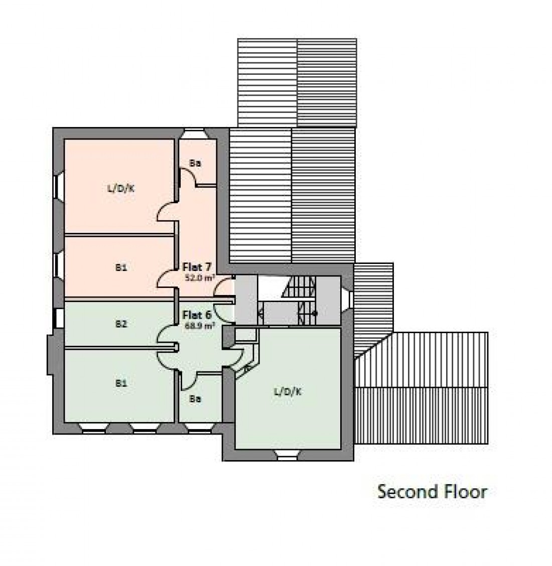 Floorplan for CONYGRE HOUSE - PLANNING GRANTED - FLAT CONVERSION