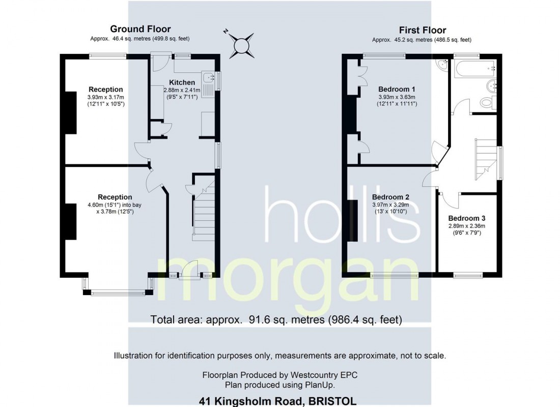 Floorplan for 41 Kingsholm Road, Southmead