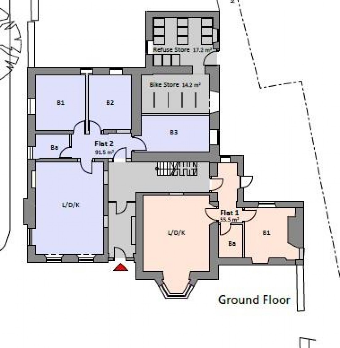 Floorplan for CONYGRE HOUSE - PLANNING GRANTED - FLAT CONVERSION