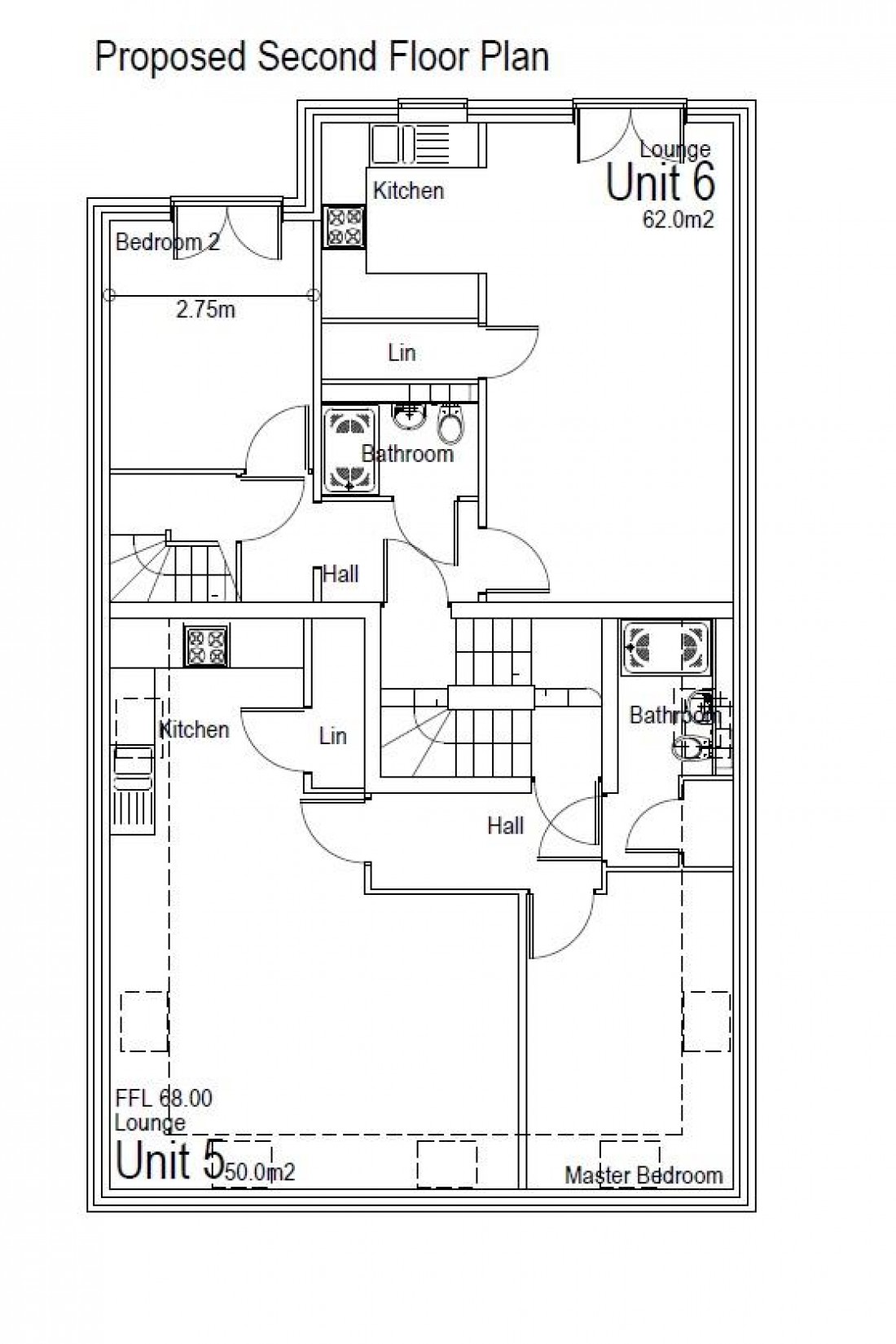 Floorplan for PLANNING GRANTED FOR 6 FLATS - GDV £1M