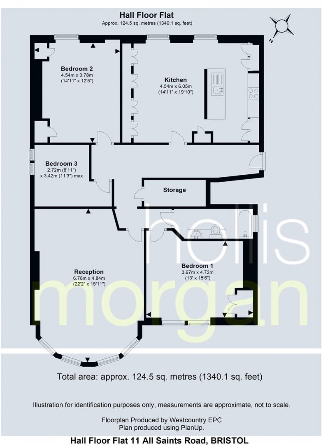 Floorplan for All Saints Road, Clifton