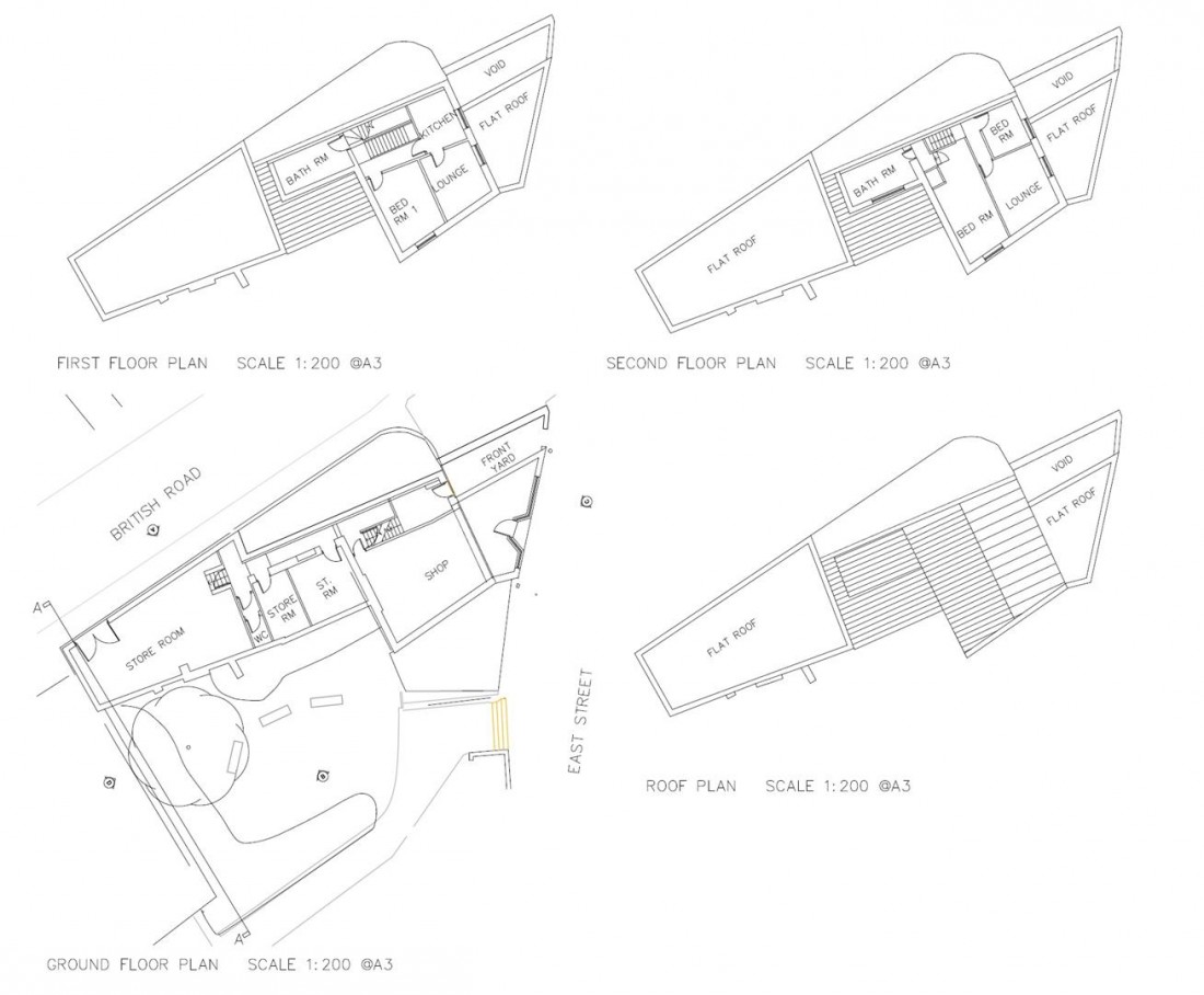 Floorplan for Planning Granted for 9 Flats @ East Street