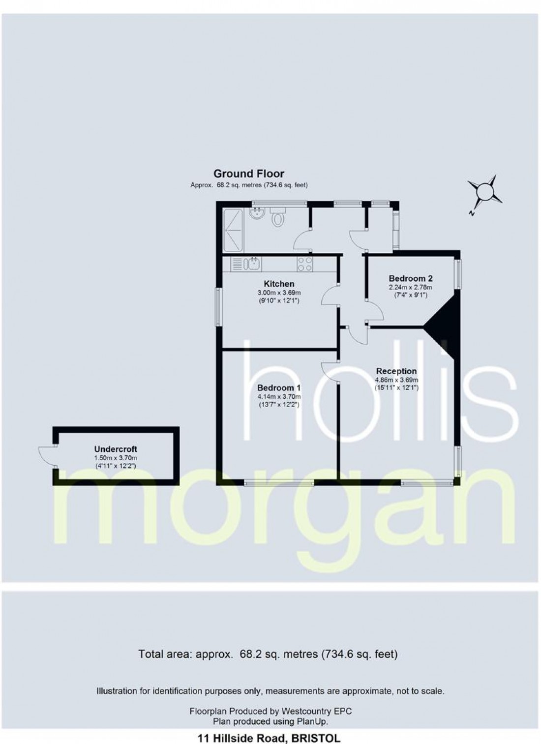 Floorplan for DETACHED BUNGALOW FOR DEVELOPMENT - HILLSIDE ROAD