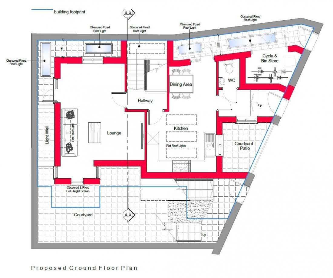 Floorplan for PLANNING GRANTED - CONTEMPORARY 3 BED HOUSE