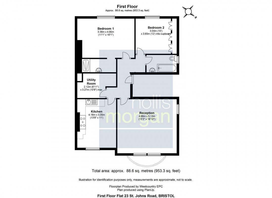 Floorplan for St. Johns Road, Clifton