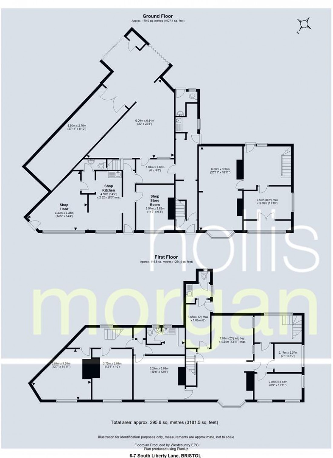 Floorplan for 6 - 7 South Liberty Lane, Bedminster, Bristol