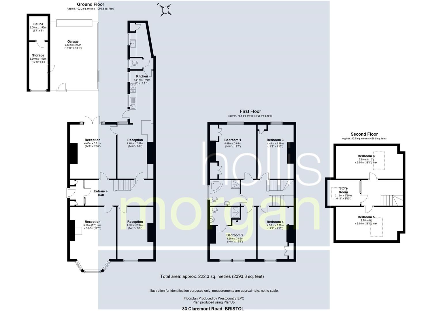 Floorplans For Claremont Road, Bishopston