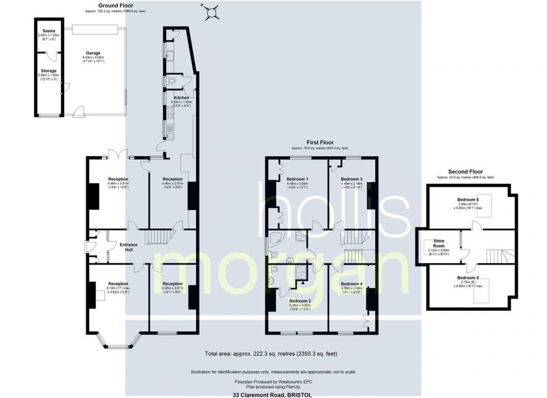 Floorplan for Claremont Road, Bishopston