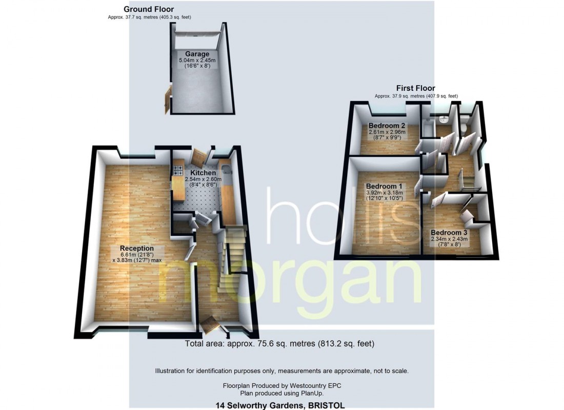 Floorplan for HOUSE FOR BASIC UPDATING - SELWORTHY GARDENS