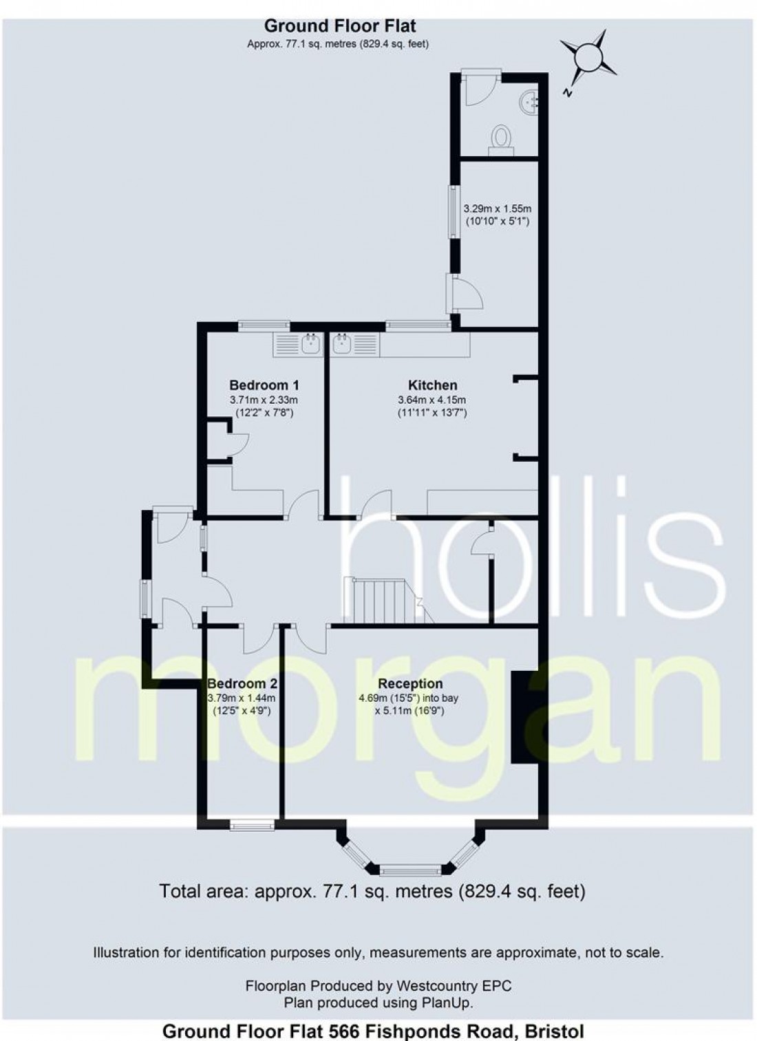 Floorplan for GARDEN FLAT FOR UPDATING