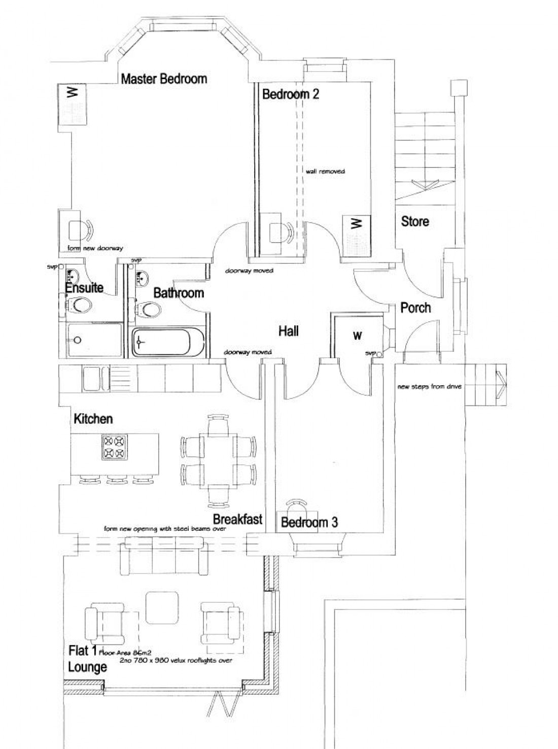 Floorplan for GARDEN FLAT FOR UPDATING