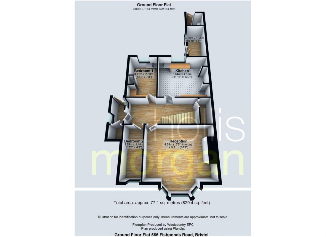 Floorplan for GARDEN FLAT FOR UPDATING