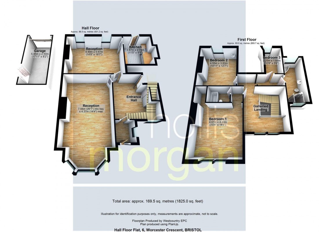 Floorplan for PRIME MAISONETTE WITH GARDEN & OSP