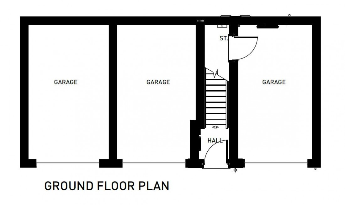 Floorplan for SITE PLANNING GRANTED - COACH HOUSE / FLATS GDV £490K