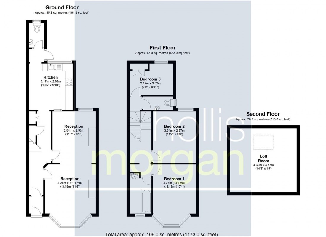 Floorplan for Sandford Road, Hotwells