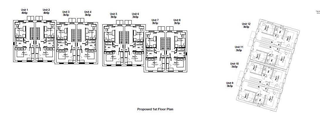 Floorplans For PP GRANTED FOR 12 HOUSES - G.D.V £3 M