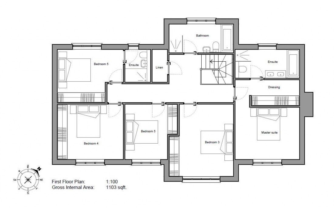 Floorplan for Site @ 76 Grove Road, Coombe Dingle