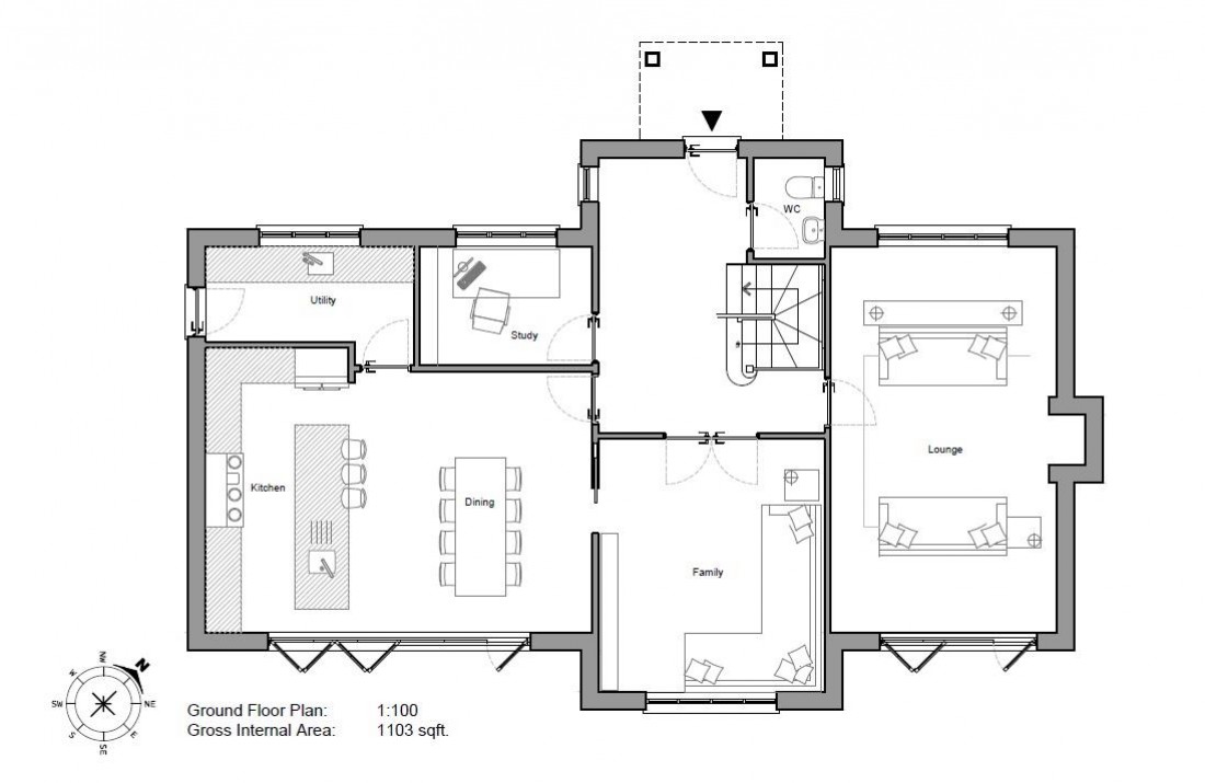 Floorplan for Site @ 76 Grove Road, Coombe Dingle