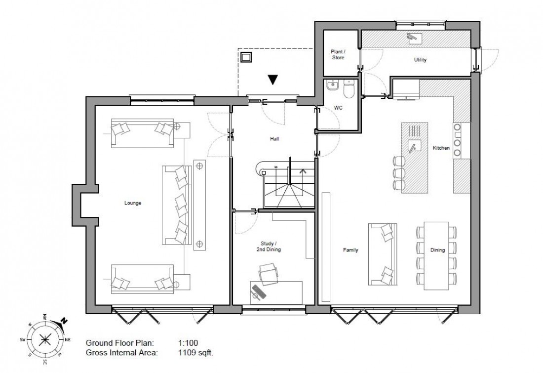 Floorplan for Site @ 76 Grove Road, Coombe Dingle