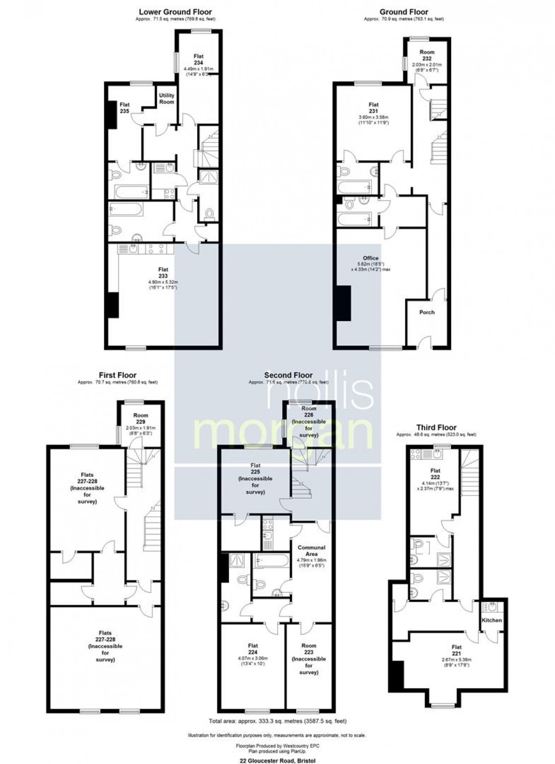 Floorplan for ( 12 bed HMO ) 22 Gloucester Road, Avonmouth, Bristol