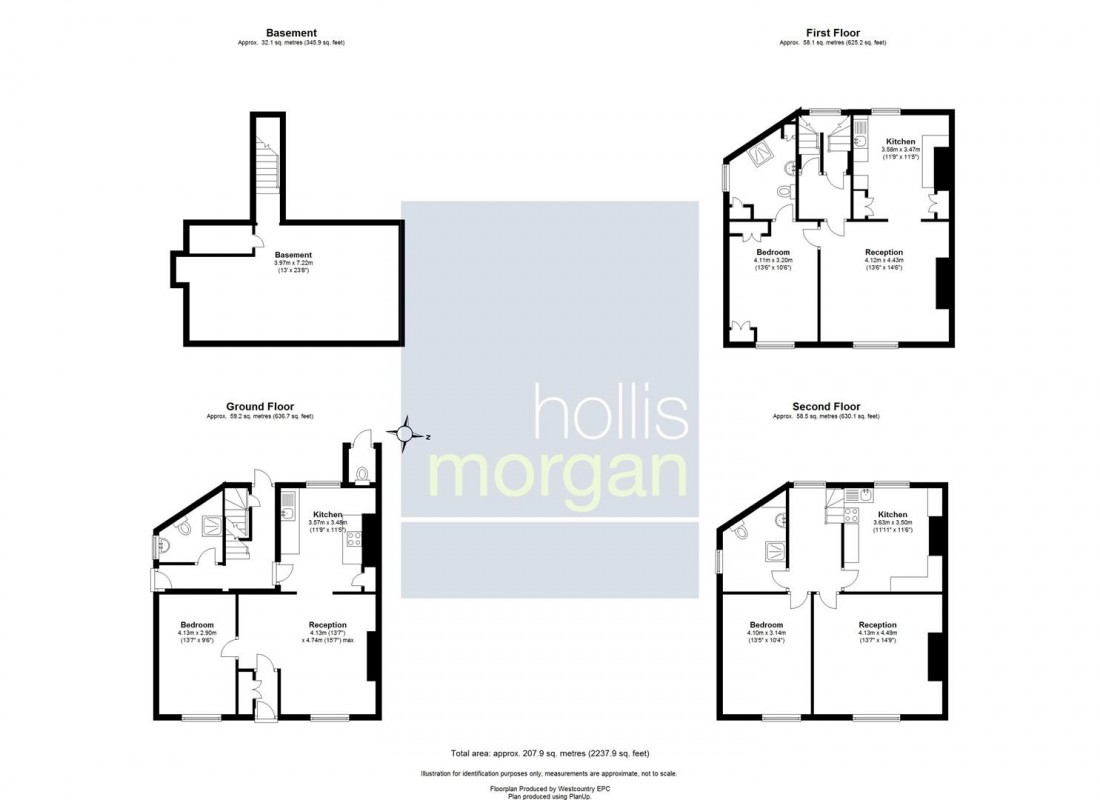 Floorplan for 59 Jacobs Wells Road, Hotwells