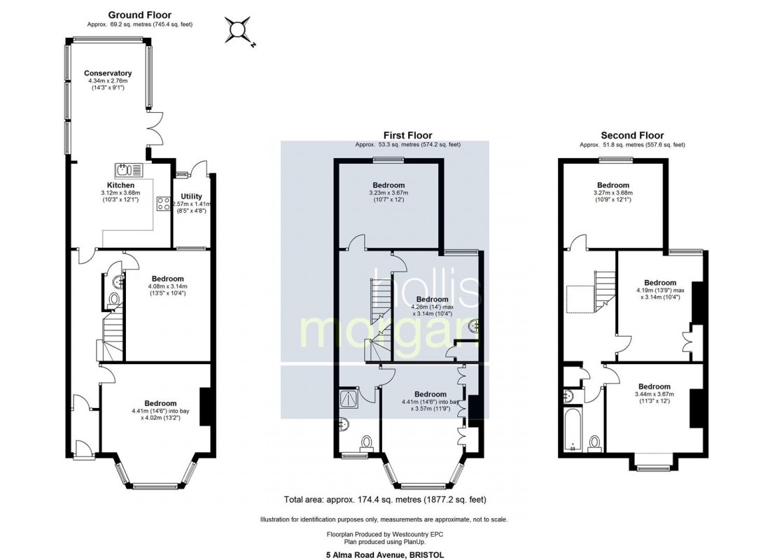 Floorplan for Alma Road Avenue, Clifton