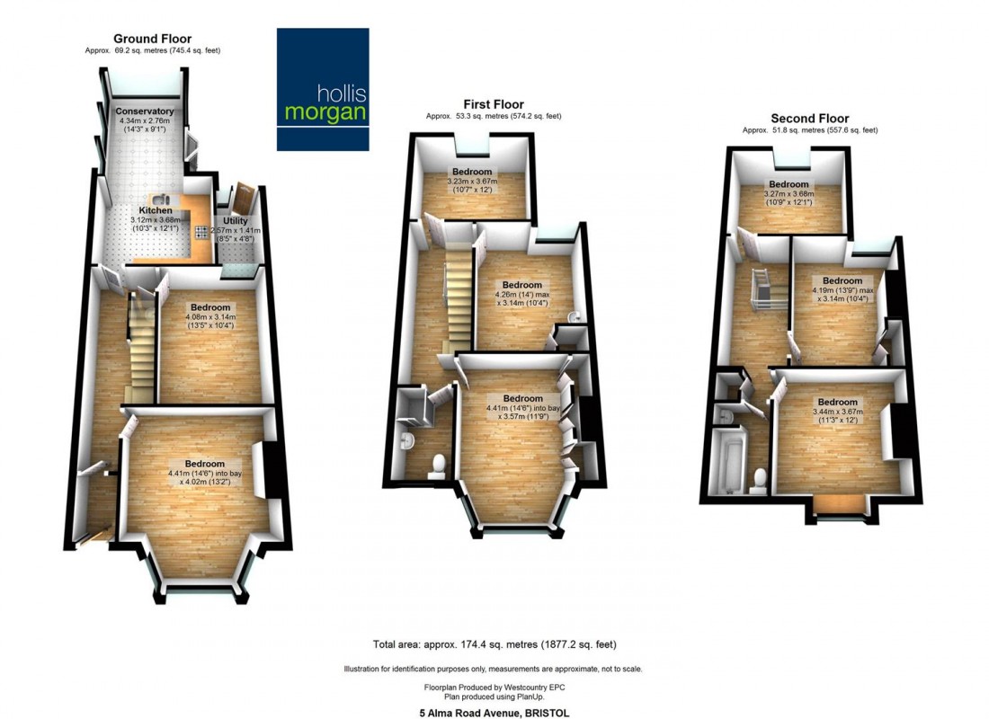 Floorplan for Alma Road Avenue, Clifton