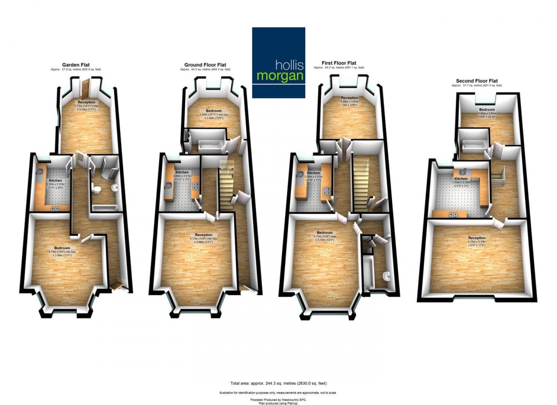 Floorplan for Hampton Road, Redland, Bristol