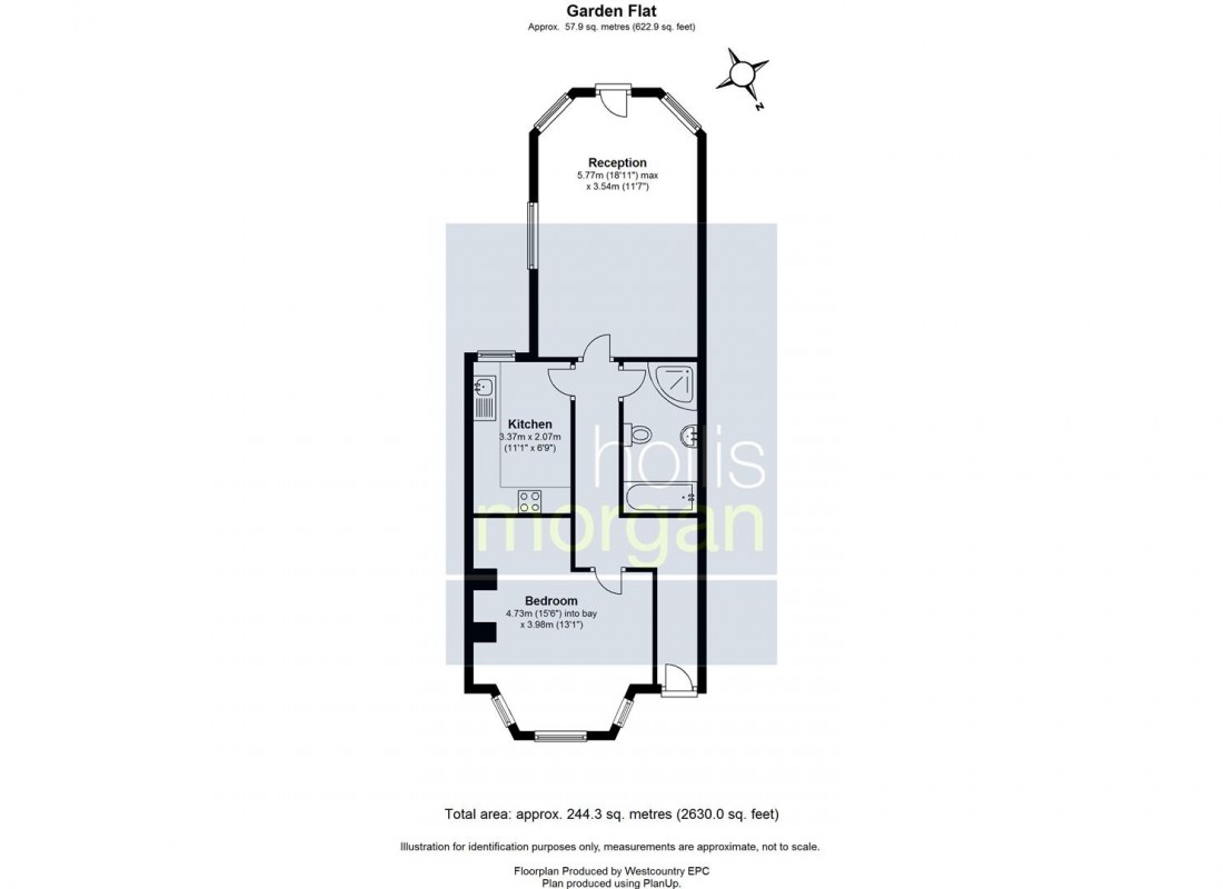 Floorplan for Hampton Road, Redland, Bristol