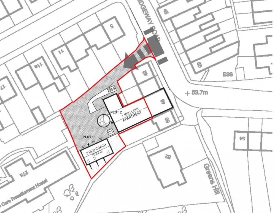 Floorplan for SITE PLANNING GRANTED - COACH HOUSE / FLATS GDV £490K